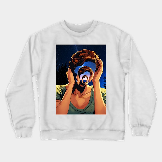 Triplet Faces Girl Crewneck Sweatshirt by Pandapotan